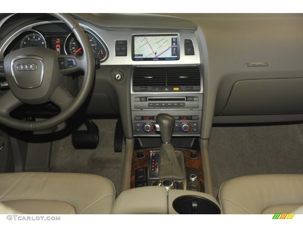 2007 Audi Q7 3.6 Premium quattro Cardamom Beige Dashboard Photo #59537850