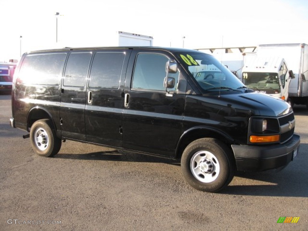 2008 Black Chevrolet Express 2500 Cargo Van 59528842