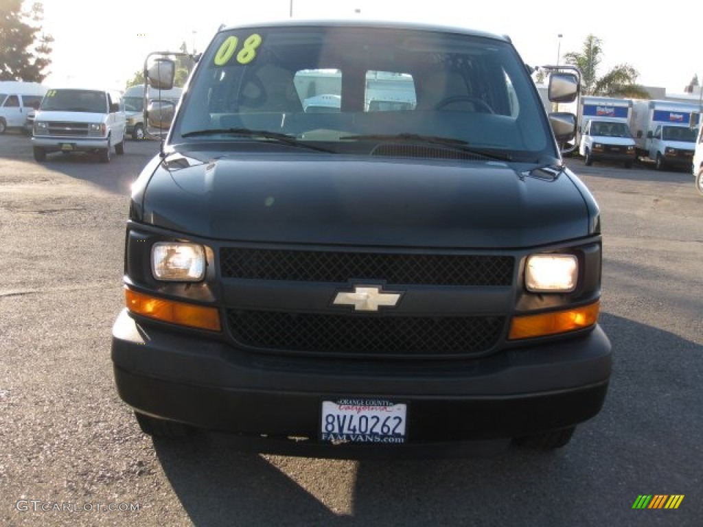 2008 Express 2500 Cargo Van - Black / Medium Pewter photo #2