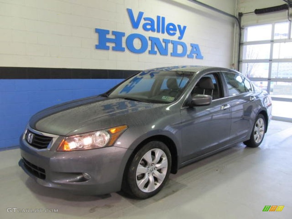 2010 Accord EX-L V6 Sedan - Polished Metal Metallic / Gray photo #1