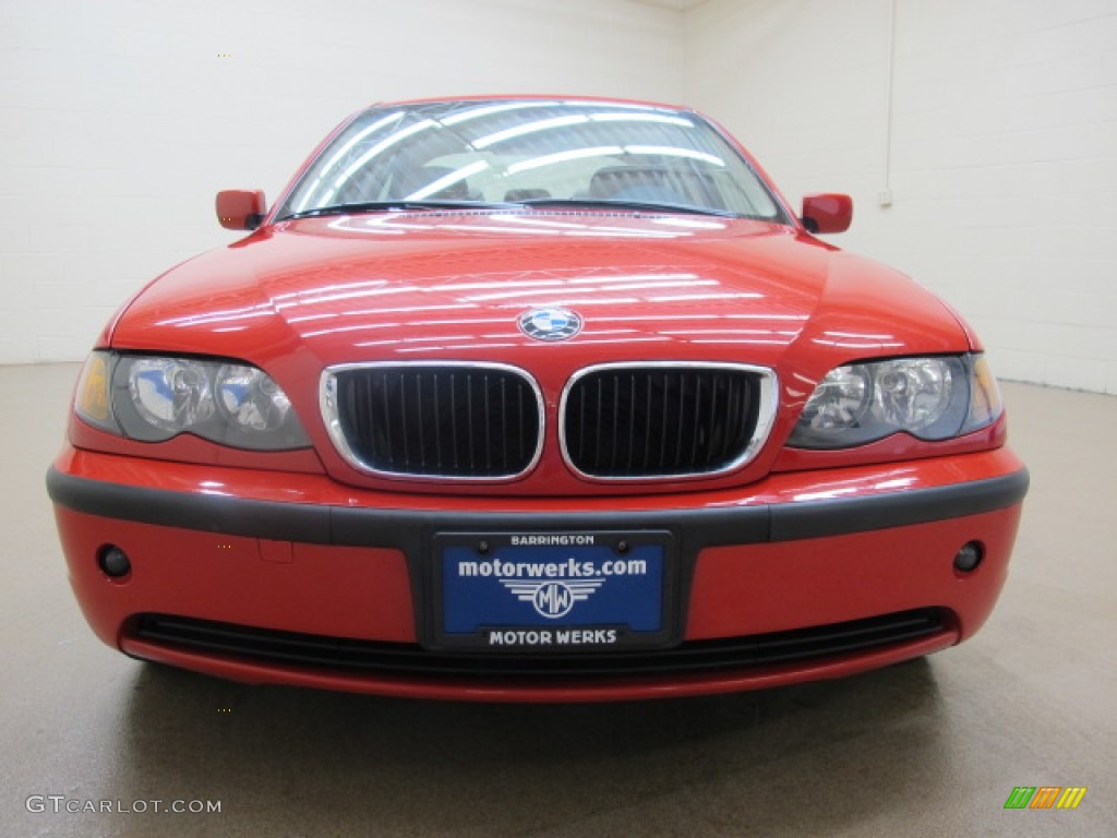 2005 3 Series 325i Sedan - Electric Red / Sand photo #3