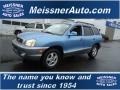 2004 Arctic Blue Hyundai Santa Fe GLS 4WD  photo #1