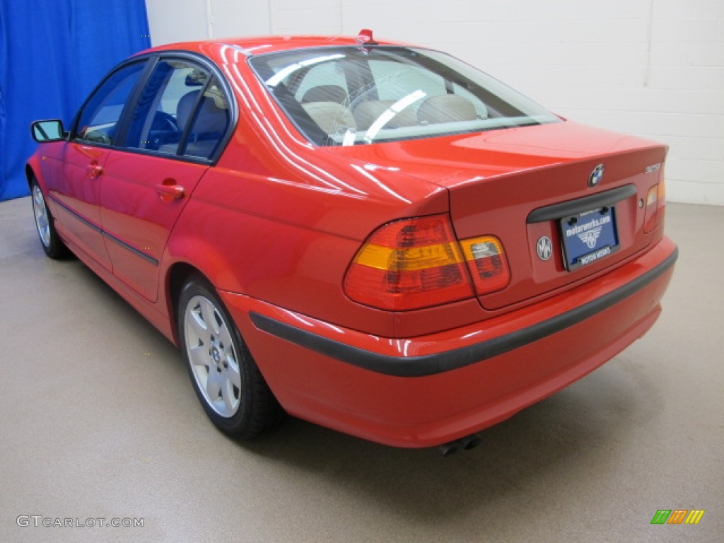 2005 3 Series 325i Sedan - Electric Red / Sand photo #6