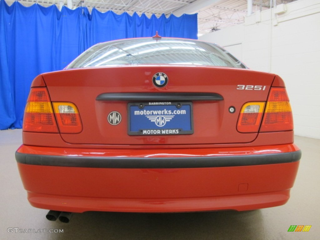 2005 3 Series 325i Sedan - Electric Red / Sand photo #8