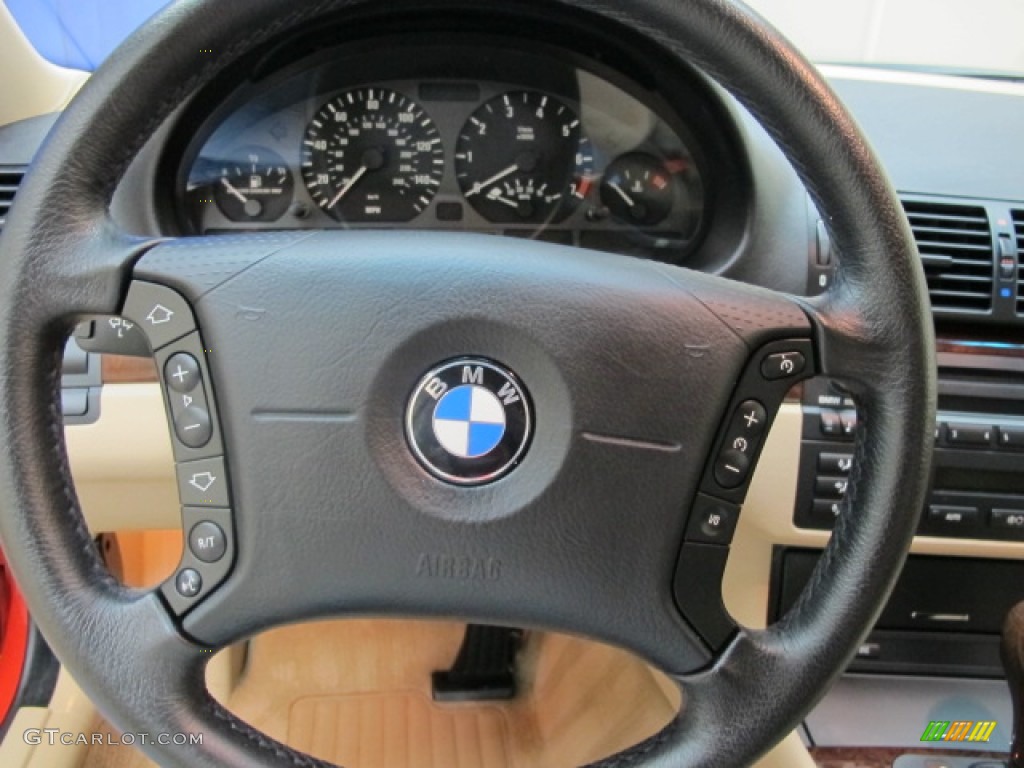 2005 3 Series 325i Sedan - Electric Red / Sand photo #34