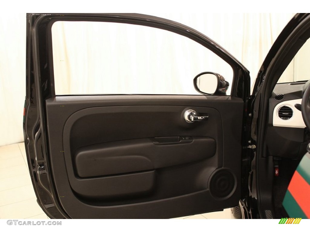 2012 Fiat 500 Gucci 500 by Gucci Nero (Black) Door Panel Photo #59544258