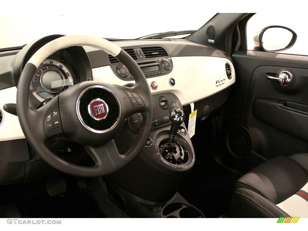 2012 Fiat 500 Gucci 500 by Gucci Nero (Black) Dashboard Photo #59544283
