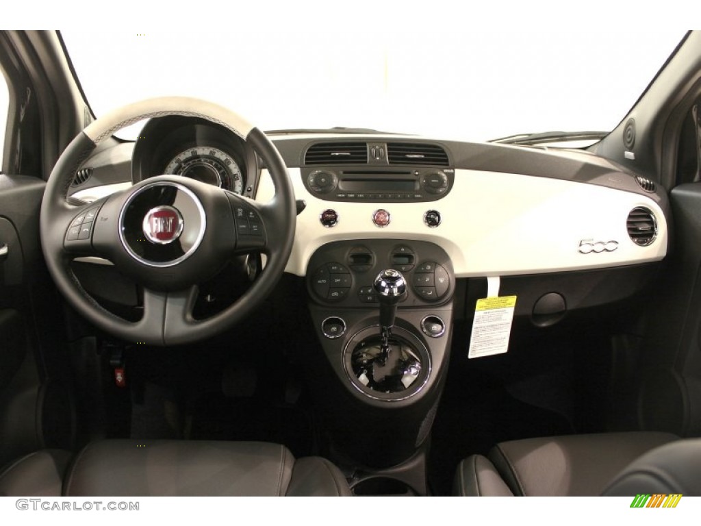 2012 Fiat 500 Gucci 500 by Gucci Nero (Black) Dashboard Photo #59544402