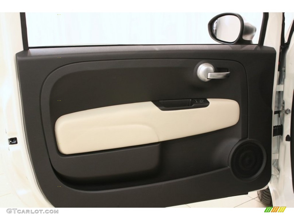 2012 Fiat 500 Gucci 500 by Gucci Nero (Black) Door Panel Photo #59544546