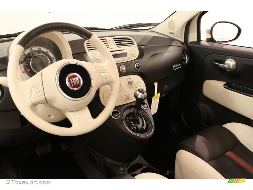 2012 Fiat 500 Gucci 500 by Gucci Nero (Black) Dashboard Photo #59544609