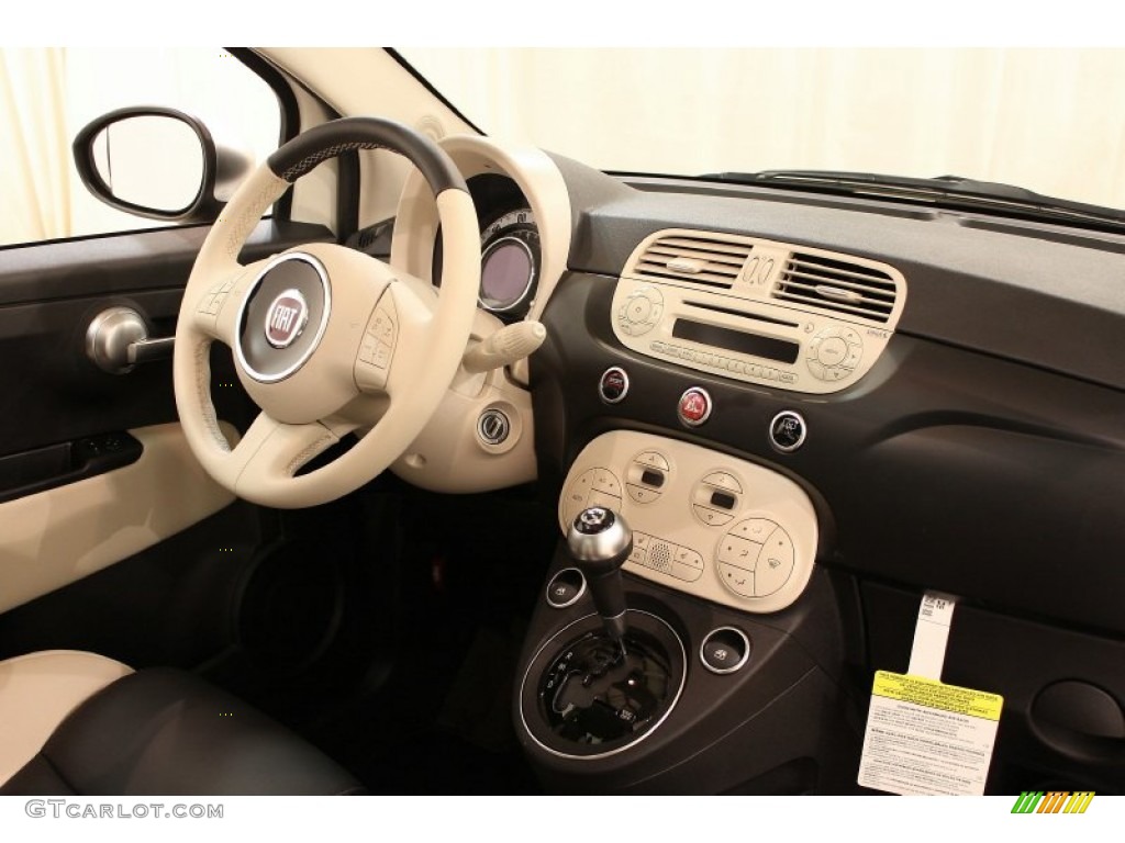 2012 Fiat 500 Gucci 500 by Gucci Nero (Black) Dashboard Photo #59544675
