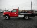 2000 Red Ford F550 Super Duty XL Regular Cab 4x4 Dump Truck  photo #4