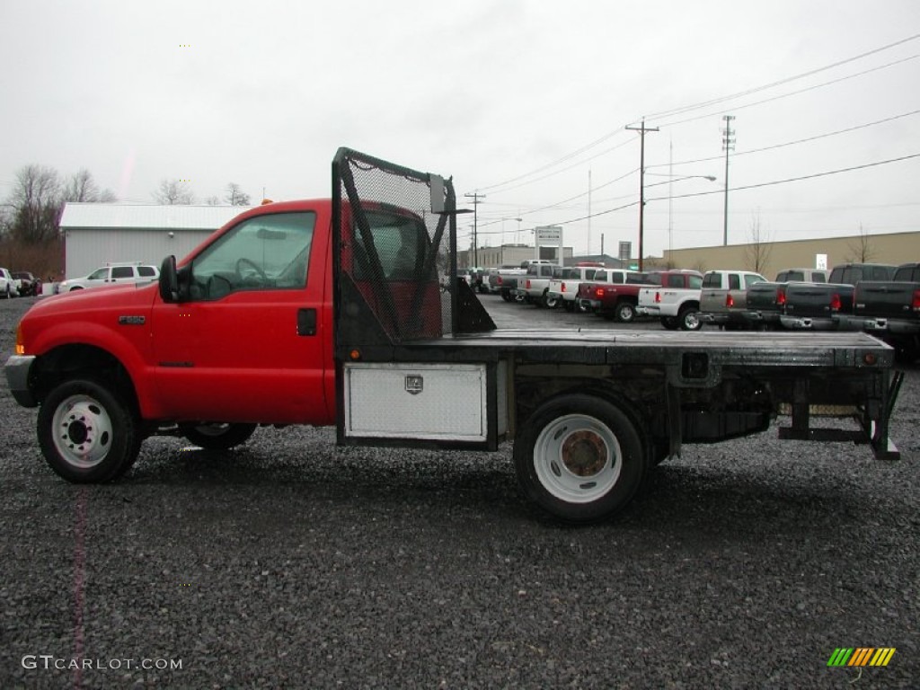 2000 F550 Super Duty XL Regular Cab 4x4 Dump Truck - Red / Medium Graphite photo #5