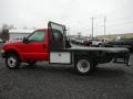 2000 Red Ford F550 Super Duty XL Regular Cab 4x4 Dump Truck  photo #5