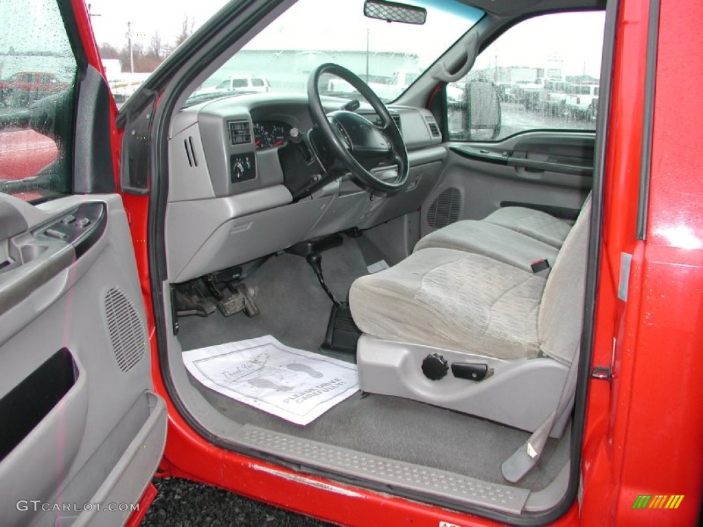 2000 F550 Super Duty XL Regular Cab 4x4 Dump Truck - Red / Medium Graphite photo #22