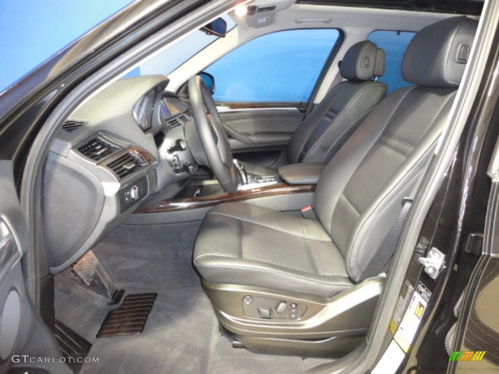 Black Interior 2010 BMW X5 xDrive48i Photo #59546745