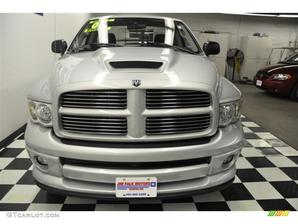 2005 Ram 1500 SLT Daytona Regular Cab - Bright Silver Metallic / Dark Slate Gray photo #3