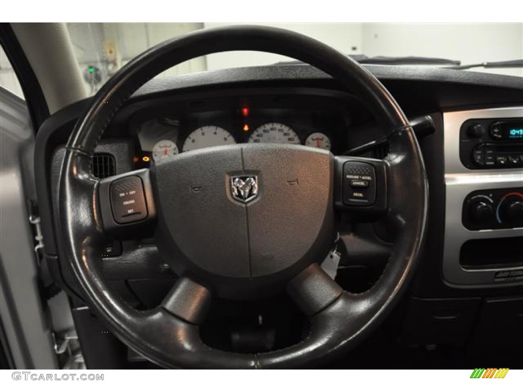 2005 Dodge Ram 1500 SLT Daytona Regular Cab Dark Slate Gray Steering Wheel Photo #59547192