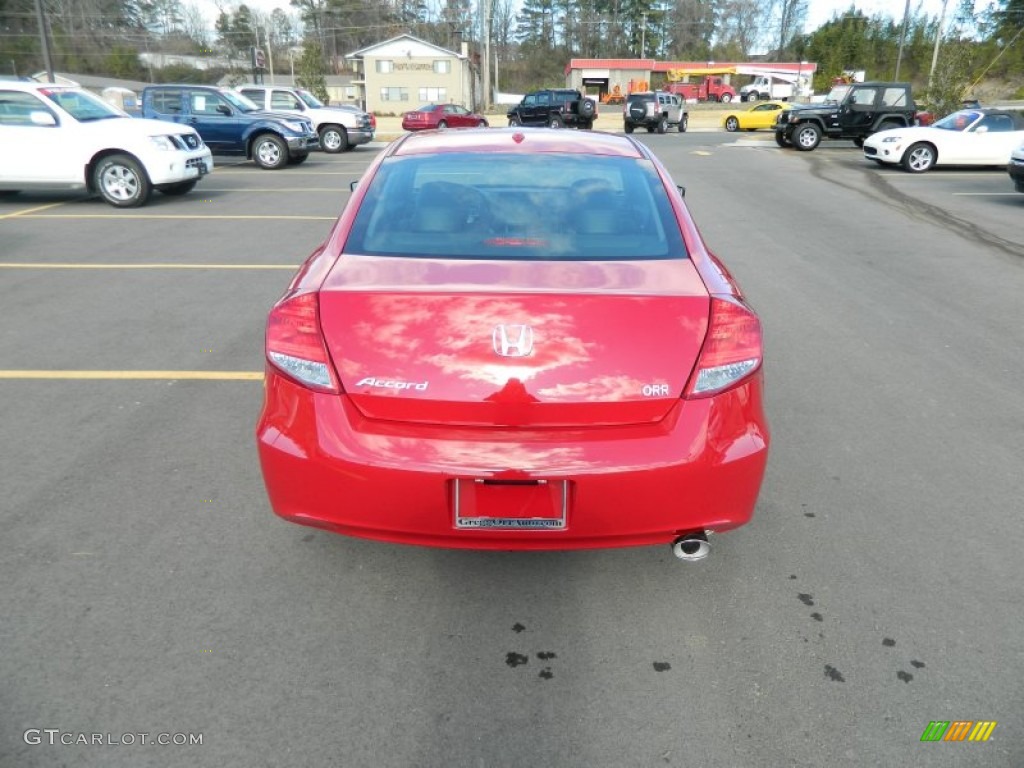 2012 Accord EX-L Coupe - San Marino Red / Black photo #4