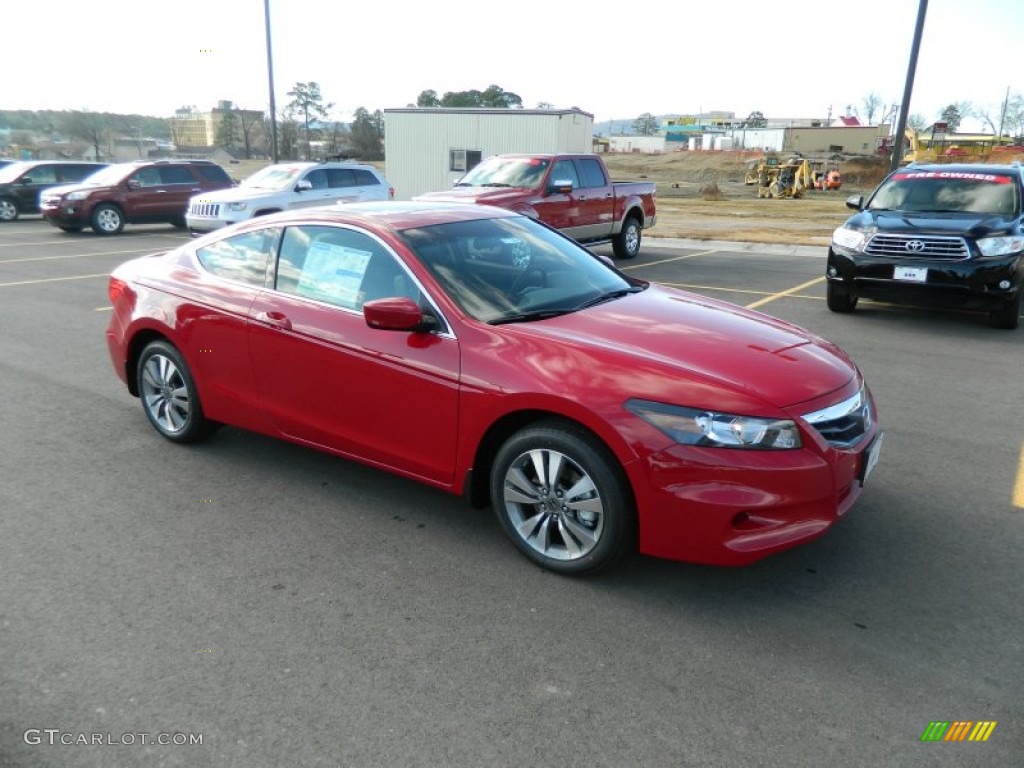 2012 Accord EX-L Coupe - San Marino Red / Black photo #7