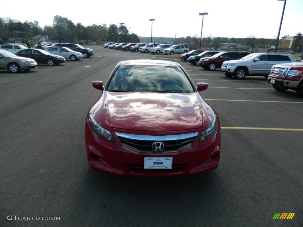 2012 Accord EX-L Coupe - San Marino Red / Black photo #8