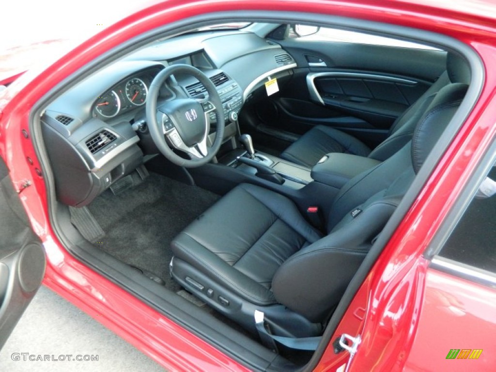 Black Interior 2012 Honda Accord EX-L Coupe Photo #59547726