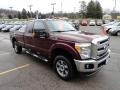 2011 Royal Red Metallic Ford F250 Super Duty Lariat SuperCab 4x4  photo #6
