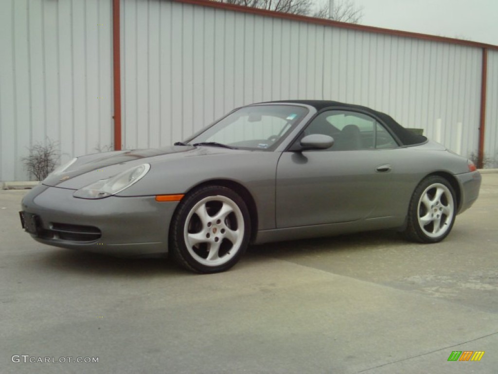 Seal Grey Metallic 2001 Porsche 911 Carrera Cabriolet Exterior Photo #59548248