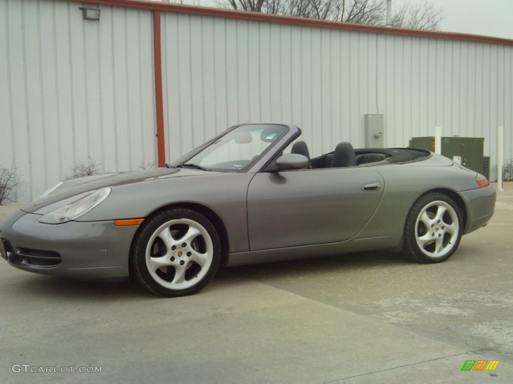 Seal Grey Metallic 2001 Porsche 911 Carrera Cabriolet Exterior Photo #59548258