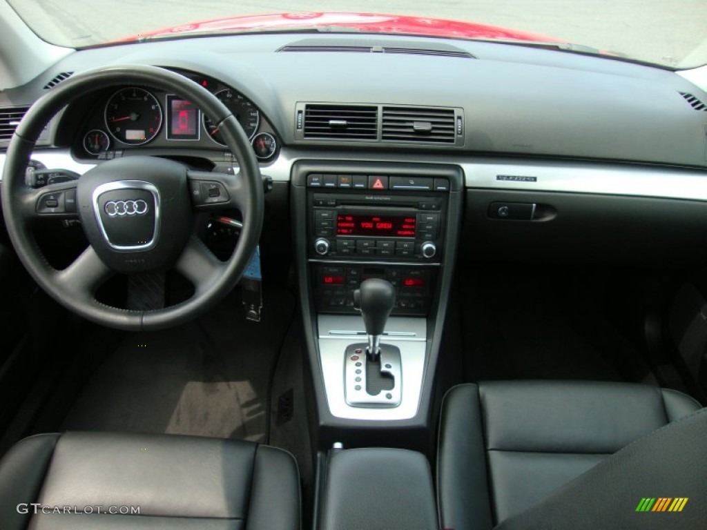 2008 A4 2.0T quattro S-Line Sedan - Brilliant Red / Black photo #25