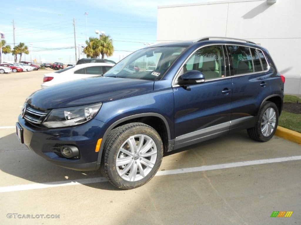 Night Blue Metallic 2012 Volkswagen Tiguan SE Exterior Photo #59549478