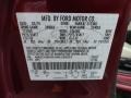 UQ: Wine Red Metallic 2010 Mercury Mariner V6 Premier 4WD Voga Package Color Code