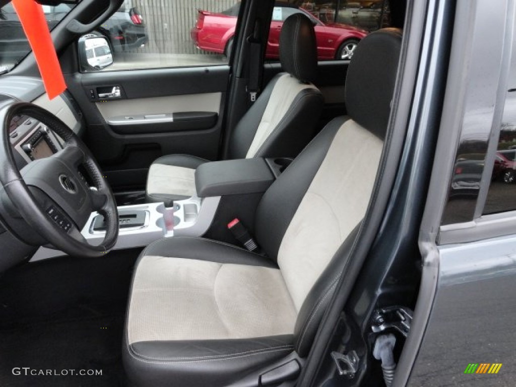 Black Leather/Stone Alcantara Interior 2009 Mercury Mariner V6 Premier 4WD Photo #59549808