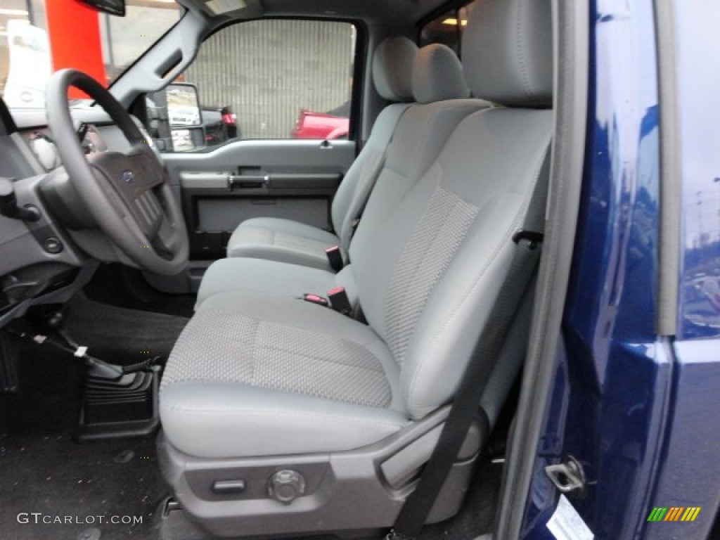 Steel Gray Interior 2011 Ford F250 Super Duty XLT Regular Cab 4x4 Plow Truck Photo #59550003