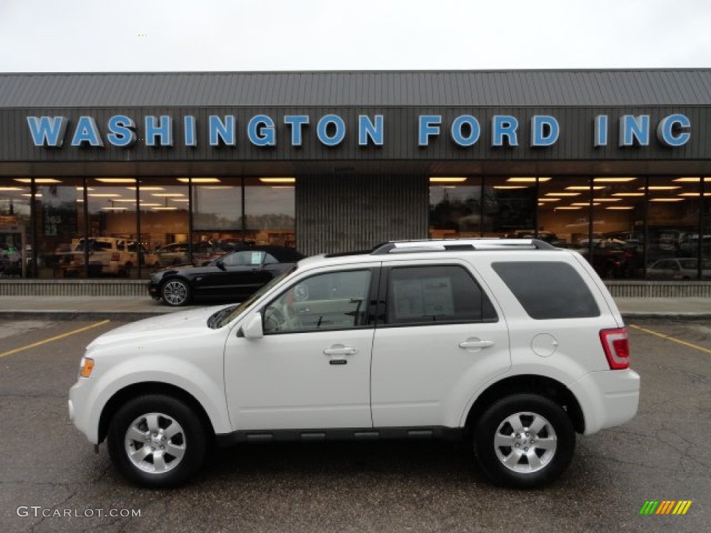 2009 Escape Limited 4WD - White Suede / Camel photo #1