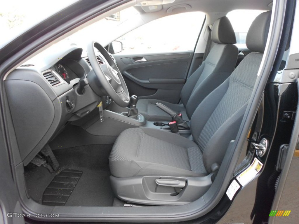 Titan Black Interior 2012 Volkswagen Jetta S Sedan Photo #59550456