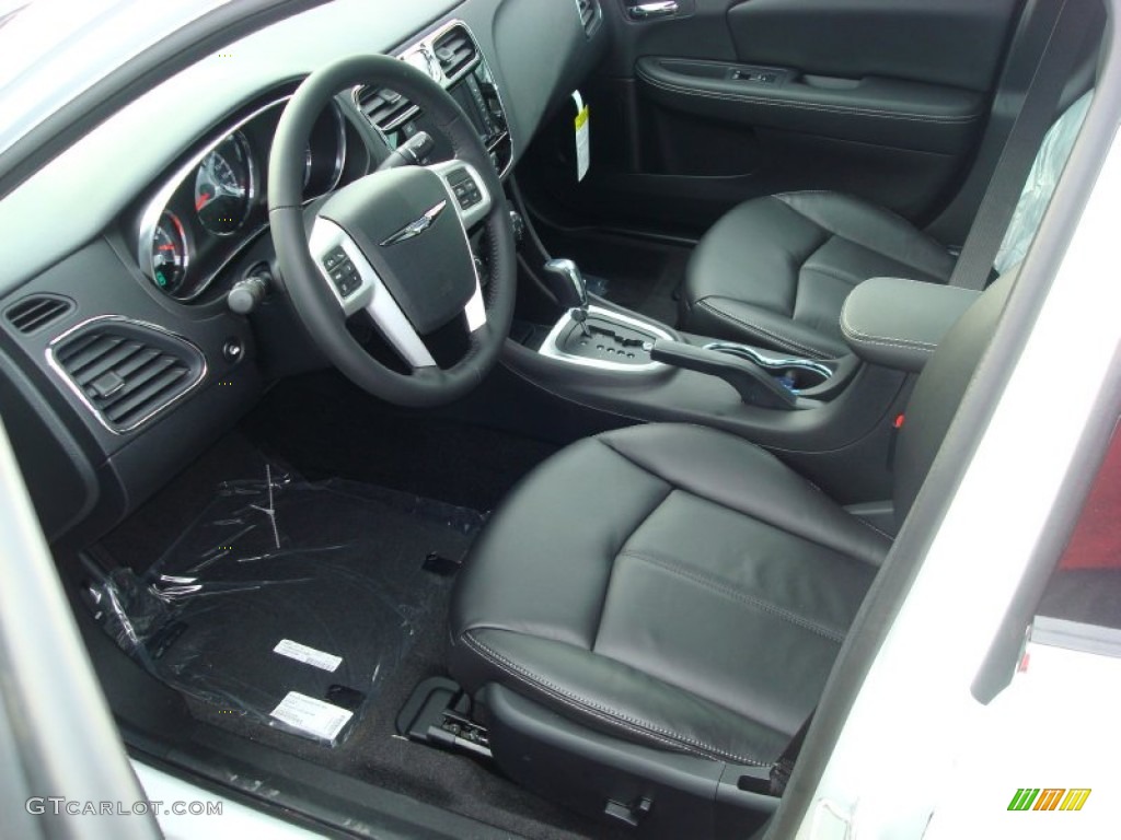 Black Interior 2012 Chrysler 200 Limited Sedan Photo #59550831