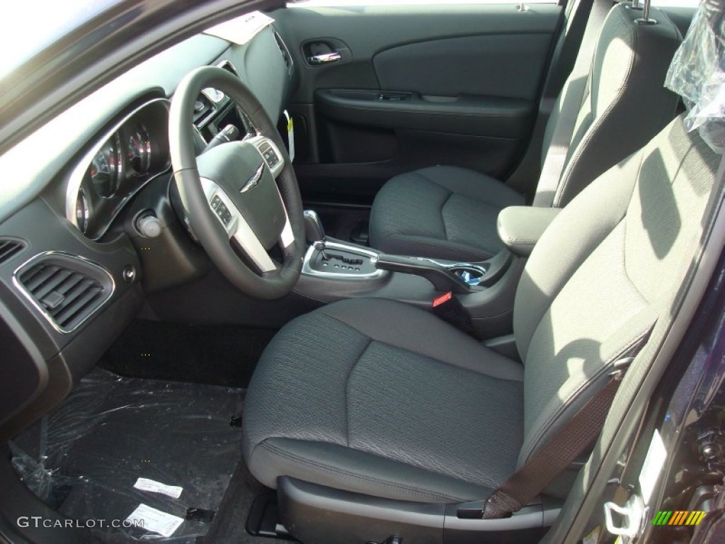 Black Interior 2012 Chrysler 200 Touring Sedan Photo #59550981