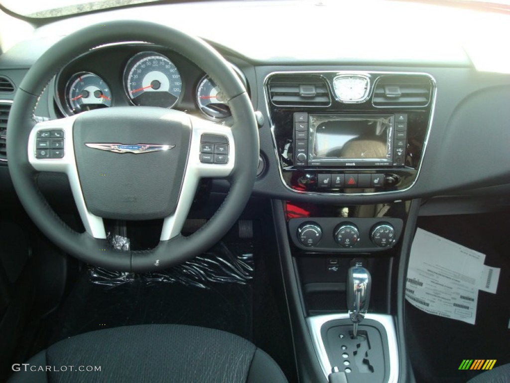 2012 Chrysler 200 Touring Sedan Black Dashboard Photo #59550996