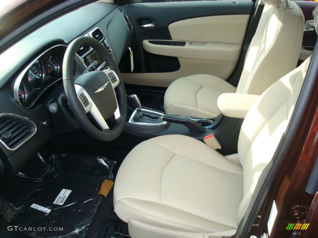 Black/Light Frost Interior 2012 Chrysler 200 Touring Sedan Photo #59551305