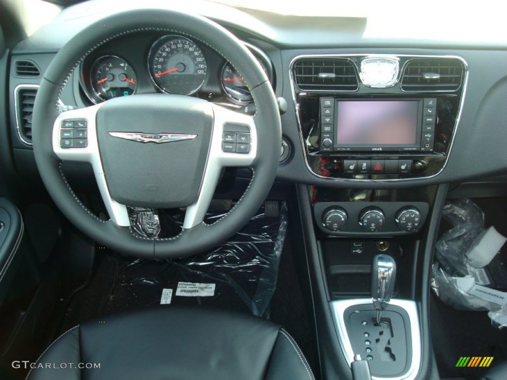 2012 Chrysler 200 S Sedan Black Dashboard Photo #59551362