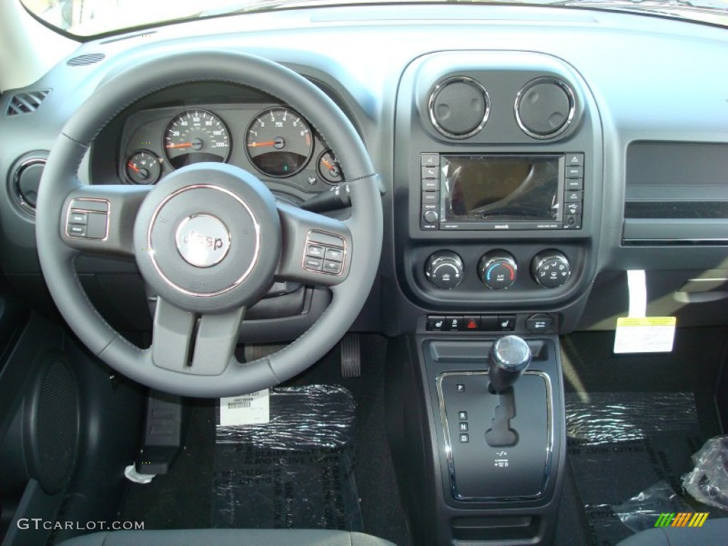 2012 Jeep Patriot Latitude 4x4 Dark Slate Gray Dashboard Photo #59551395