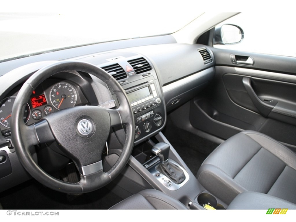 2009 Jetta SE Sedan - Blue Graphite Metallic / Anthracite photo #5