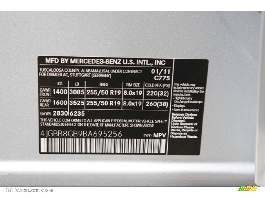 2011 ML 350 4Matic - Iridium Silver Metallic / Black photo #29
