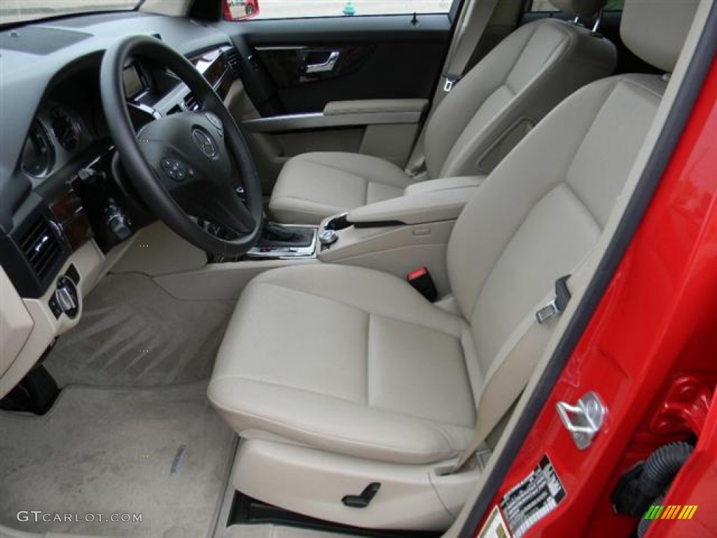 Almond/Black Interior 2011 Mercedes-Benz GLK 350 Photo #59552449