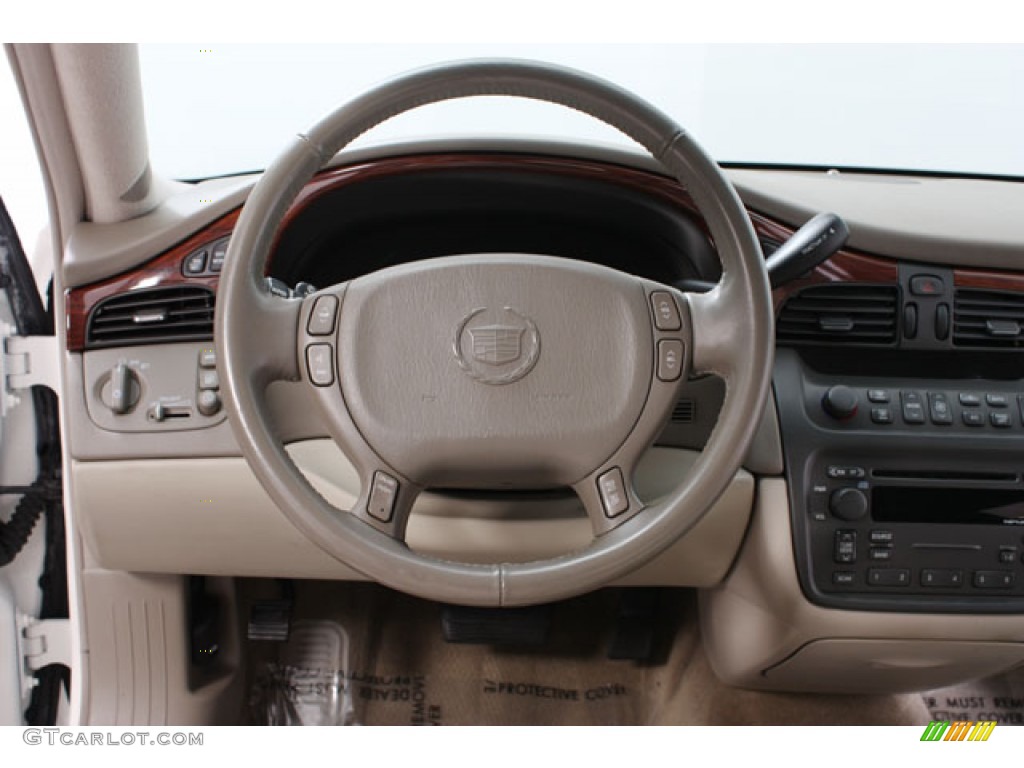 2005 Cadillac DeVille Sedan Shale Steering Wheel Photo #59552645