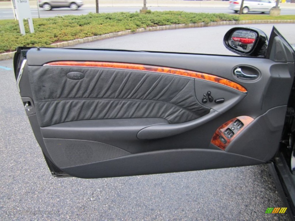 2005 Mercedes-Benz CLK 500 Coupe Charcoal Door Panel Photo #59552961