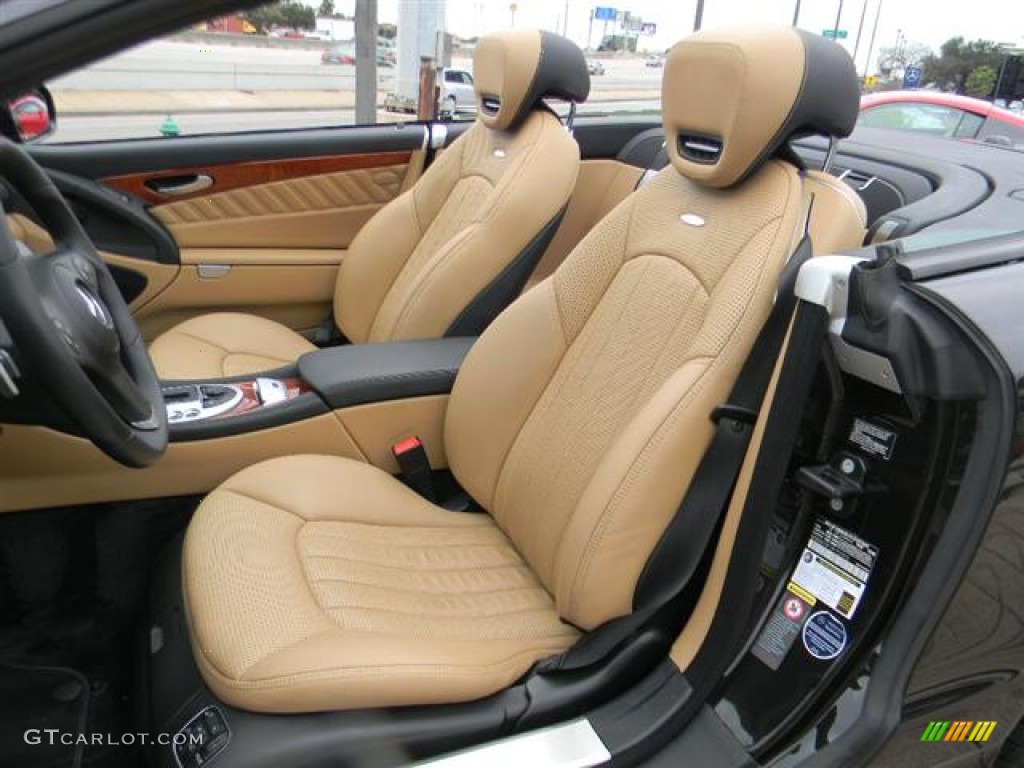 designo Sand/Black Interior 2009 Mercedes-Benz SL 63 AMG Roadster Photo #59553174