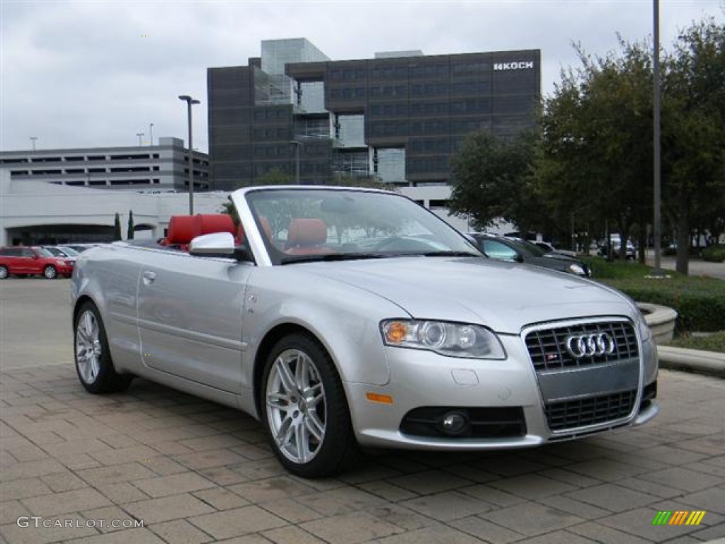 Light Silver Metallic 2008 Audi S4 4.2 quattro Cabriolet Exterior Photo #59554434