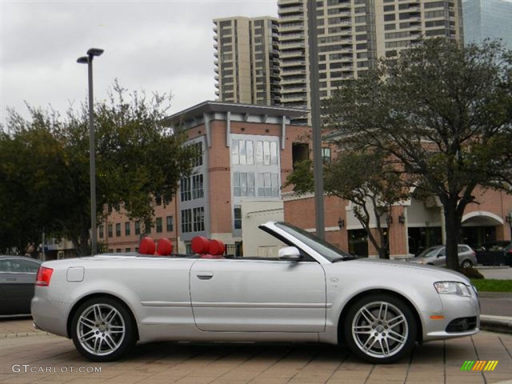 Light Silver Metallic 2008 Audi S4 4.2 quattro Cabriolet Exterior Photo #59554440